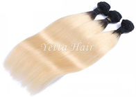 Extensiones coloridas suavemente lisas del pelo de Ombre, armadura recta del pelo de Remy de 12 - 30 pulgadas
