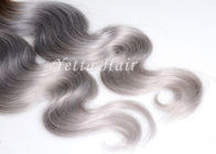 Extensiones mojadas y onduladas de Remy profesional de Ombre del cabello humano para la muchacha blanca