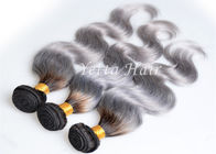 Extensiones mojadas y onduladas de Remy profesional de Ombre del cabello humano para la muchacha blanca