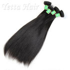 Extensiones malasias negras naturales del cabello humano/pelo recto de Remy de la belleza