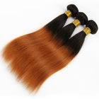 Califique el pelo recto brasileño de Ombre de las extensiones del cabello humano de 7A Ombre