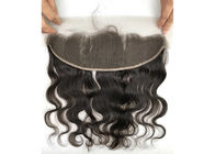 La armadura del cabello humano/el pelo peruanos naturales de la onda del cuerpo lía con el frontal