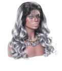 Pelucas principales llenas indias del cabello humano del cordón de la onda 100 lisos del cuerpo para las mujeres negras