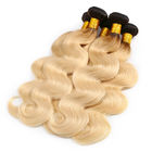10A color peruano del 1B/613 Blonde de las extensiones del cabello humano del grado el 100% Ombre