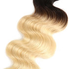 Color peruano del 1b/613 Blonde de las extensiones del cabello humano del 100% Ombre