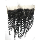Extensiones peruanas del cabello humano del pelo rizado de la armadura de la Virgen sin procesar negra del paquete