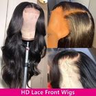 Cordón Front Human Hair Wigs del brasileño 250g HD 13x4