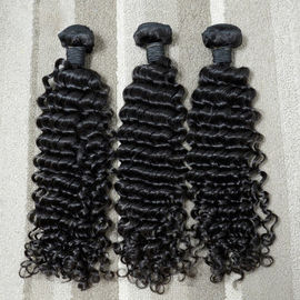 el enredo original del cabello humano de la Virgen 7A de las extensiones malasias rizadas del pelo libera