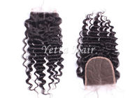 Califique el cierre profundo del cordón del cabello humano de la onda 7A/el pelo real del cierre de despedida medio