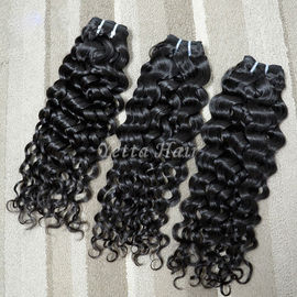 Armadura completa malasia del pelo de las cutículas del grado 7A de las extensiones del pelo de la Virgen rizada profunda