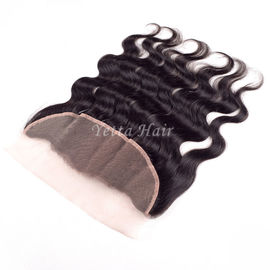 Extensiones malasias del pelo de la armadura del pelo de Remy del malasio con el oído frontal de 13 x 4 cordones al oído