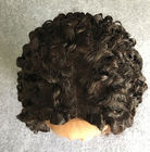 Negro natural modificado para requisitos particulares de las pelucas del cabello humano del frente del cordón de la longitud para las mujeres negras