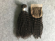 Armadura peruana completa y gruesa del cabello humano sin procesar con el cierre rizado rizado