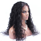 Pelucas del cabello humano del frente del cordón de la onda de agua de la densidad del 130% para el color natural de Ladys