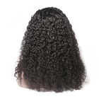 Pelucas de cordón negras italianas del frente de onda del cabello humano del color natural para las mujeres