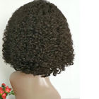 Pelucas llenas del cabello humano del cordón de la trama doble para las pelucas rizadas de Jerry Bob de la densidad de las mujeres negras/el 180%