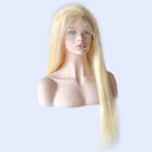 613 pelucas llenas rectas sedosas del cabello humano del cordón del color rubio para Ladys hermoso