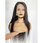 Cordón real Front Wigs Brazilian Hair Bundles del pelo de 30 pulgadas